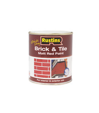 Rustins Quick Dry Brick & Tile Paint - Matt Red - All Sizes