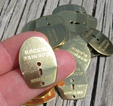 Northland Bright Gold Crawler or Leech Harness Shaker Blade DIY Lot of 45 E2