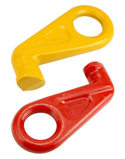 2 Pack 45° Container Lifting Hooks 28000Lbs G80 Alloy Steel Cargo Lug Set