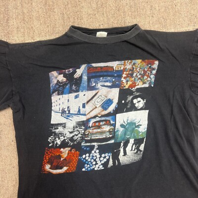 Vintage U2 Shirt Mens Medium Black 1990s Zoo Tour Europe Vintage U2 Shirt Mens Medium Black 1990s Zoo Tour Europe