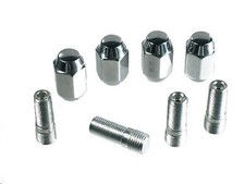 EMPI 9534 CHROME NUT & STUD KIT M14-1.5 TO 1/2-20 VW 4X130 WHEEL BUG BAJA BUGGY