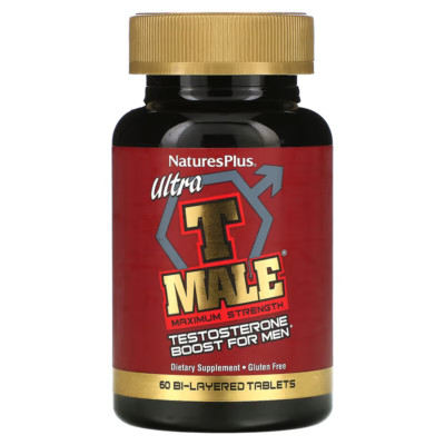 Natures Plus Ultra T Male Maximum Strength 60 Bi-Layered Tablets