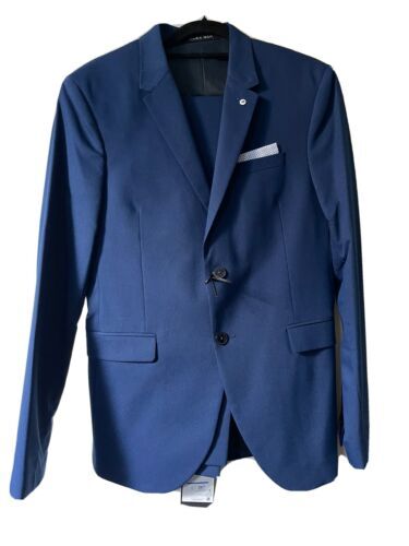 Blazer Costume Garçon Arrow - Bleu Marine Taille 16 - Occasion Très Bon état - Avec Chemise Et Cravate