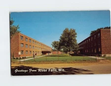 Postcard Housing For Men At Wisconsin State College at River Falls Wisconsin