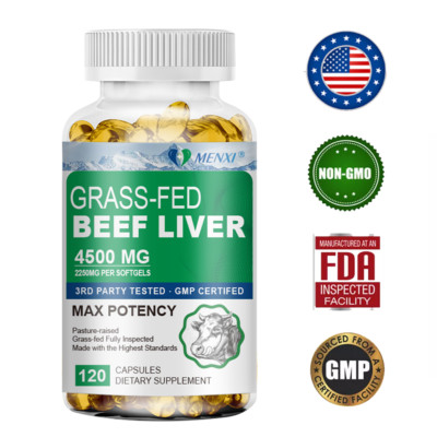 Grass Fed Beef Liver Capsules - Grass-fed,Undefatted,Natural Iron - Max Potency