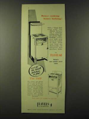 1955 Flavel 68 and Imp Cookers Ad - Better cooking better looking