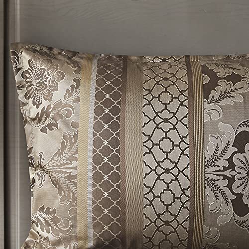 Cozy Comforter Set - Luxurious Queen (90 in x 90 in) Bellagio Brown/Gold - Picture 5 of 7