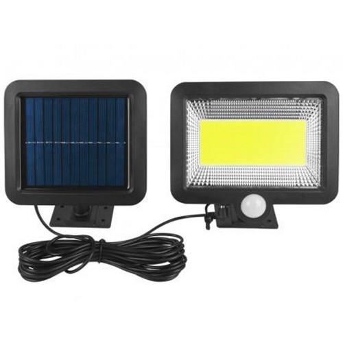 LED Solarleuchte 10W COB 1800mAh mit Bewegungsmelder Außen Lampe Fluter Sensor - Picture 2 of 3
