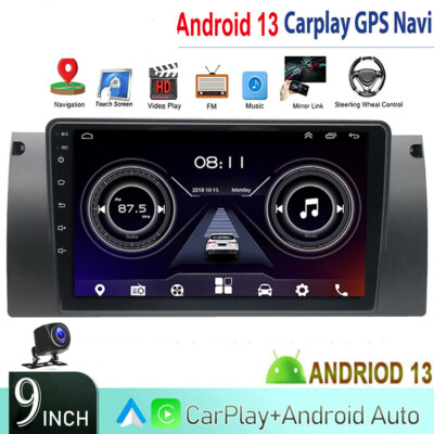For BMW E38 E39 E53 X5 GPS Android13 Car Stereo Radio Bluetooth Carplay Wifi+Cam