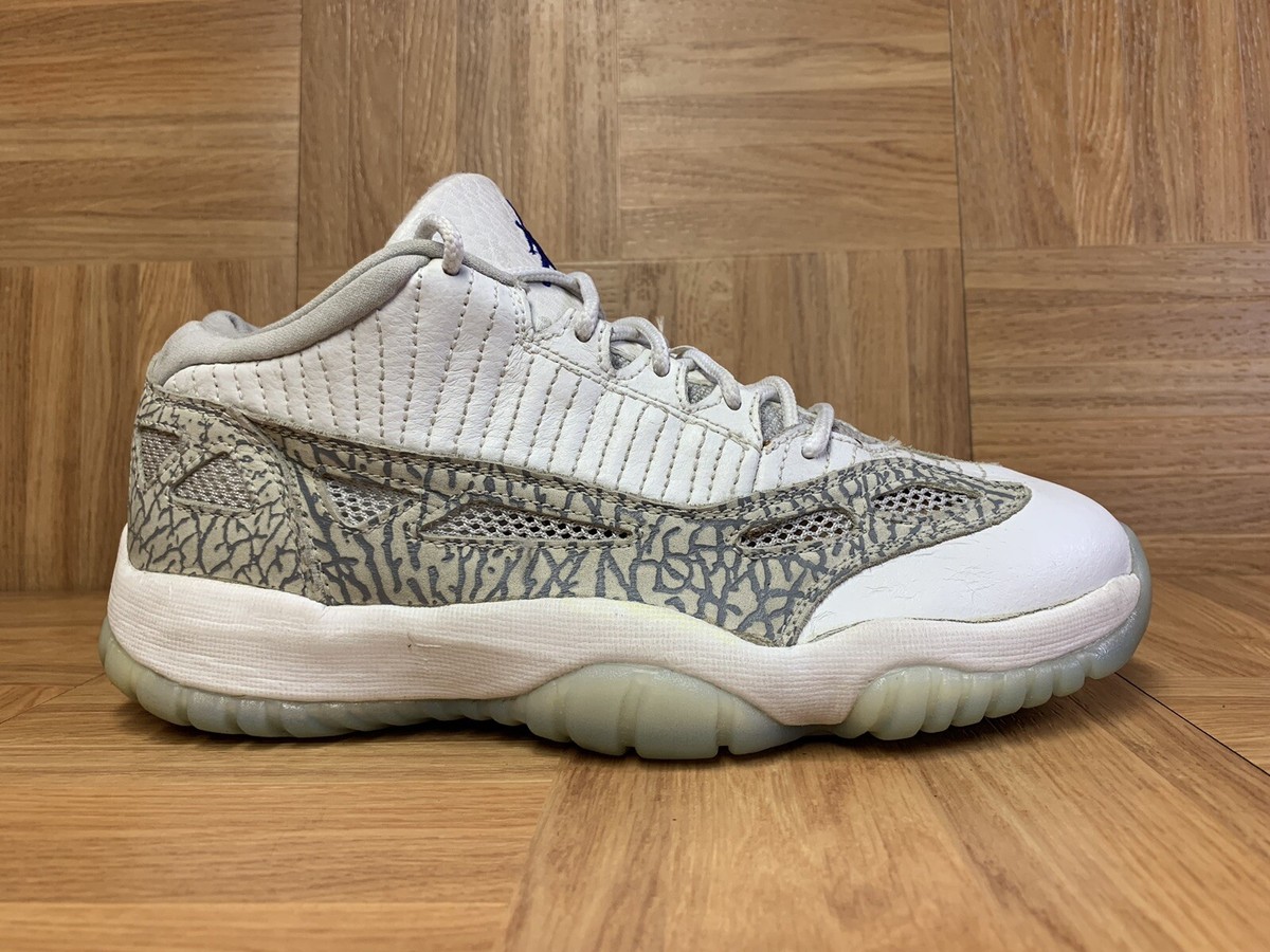 RARE🔥 Nike Air Jordan 11 XI Retro Low White Cobalt Zen Gray