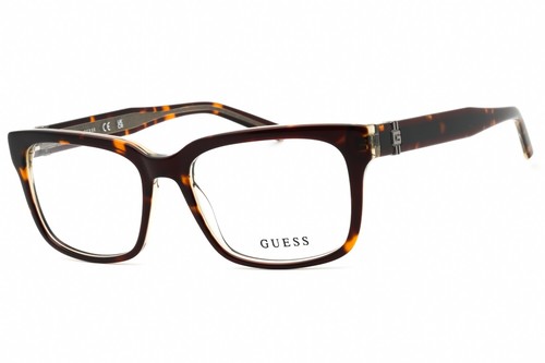 GUESS GU50084-052-54 Eyeglasses Size 54mm 17mm 150mm havana Men