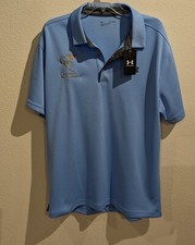 Under Armour SIZE XL Men  s Golf Performance Polo Shirt Light Blue