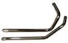 2" Chrome Drag Pipe Slash Cut Exhaust For 57-85 Harley Sportster Ironhead 90028