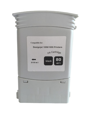 Compatible HP 80 Black Ink Cartridge C4871A HP DesignJet 1000/1050/1055