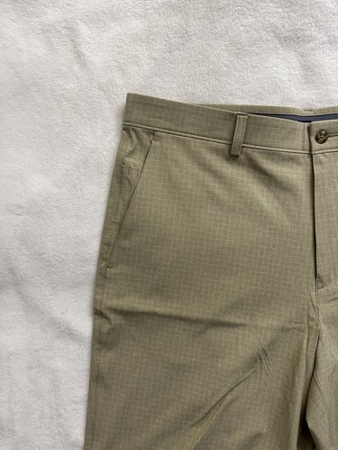 Pantaloncini da golf uomo PGA Tour taglia 38 kaki heather marrone comodo elasticizzati cuciture interne 8" nuovi con etichette - Foto 6 di 14