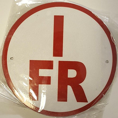 I-FR Floor Truss Circular Sign (6 Inch ,White, Aluminium)-REF24-1027 - Picture 2 of 4