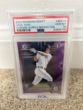 2022 Bowman Draft Chrome Purple Refractor Jace Jung PSA 10 203/250