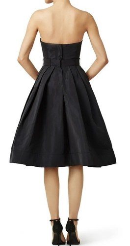Vera Wang Collection Black Bustier High Low Mini Dress Size 2 NWT $1395 - Picture 2 of 13