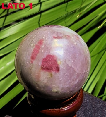  RUBELLITE AND LEPIDOLITE SPHERE CM 5.32 - PINK TOURMALINE SPHERES QUALITY AAAA+  