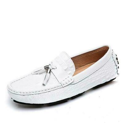 Scans LTD men’s round toe crocodile pattern moccasins loafers Stefano Ricci Crocodile Round-Toe Loafers - Blue Loafers  main image 4