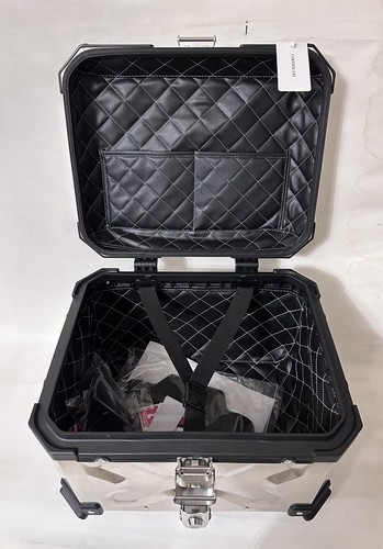 Top Case Bauletto 45 LT in alluminio Naturale Con Schienale In Gomma - Afbeelding 4 van 8