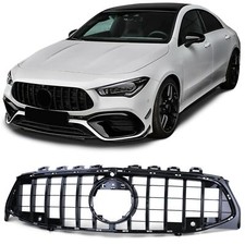 Sport Kühlergrill Schwarz Passt für Mercedes CLA C118 X118 ab 2019- Glanz