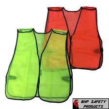 HI-VIS GENERAL PURPOSE SAFETY VEST, BREAKAWAY MESH, TRAFFIC SAFETY, LIME/ORANGE