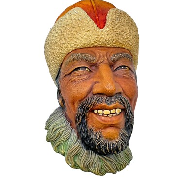 Vintage Bossons Chalkware Head Himalayan 1966 England Wall Art Decor UK MCM