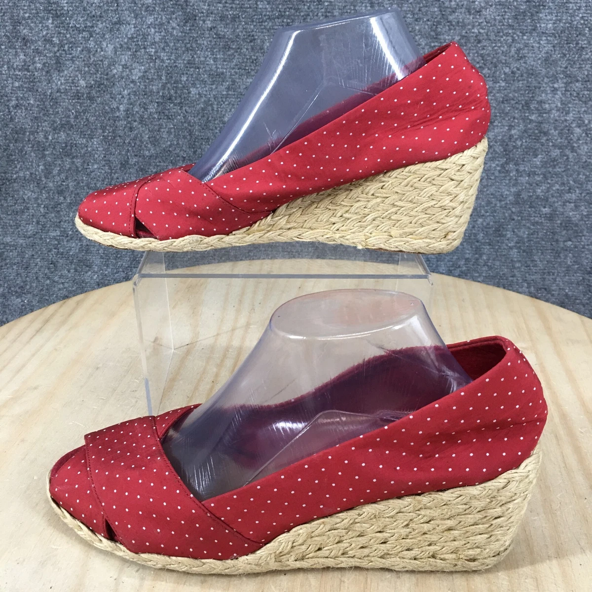 Ralph lauren peep sales toe wedges