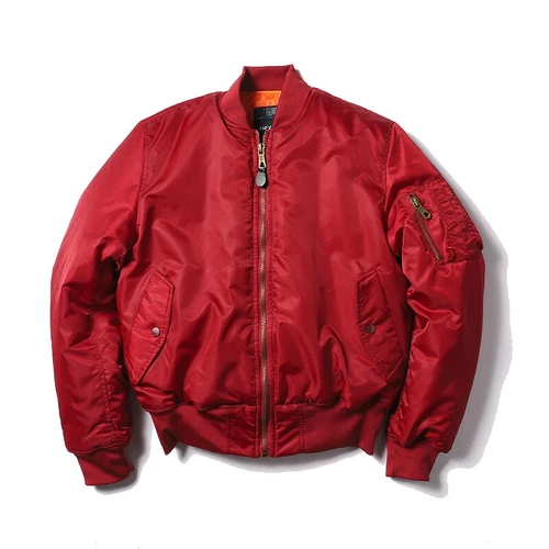 Unisex MA1 BomberJacke Winter Outdoor Militär Pilotjacke Flieger Fly Nylon Coats - Picture 28 of 39