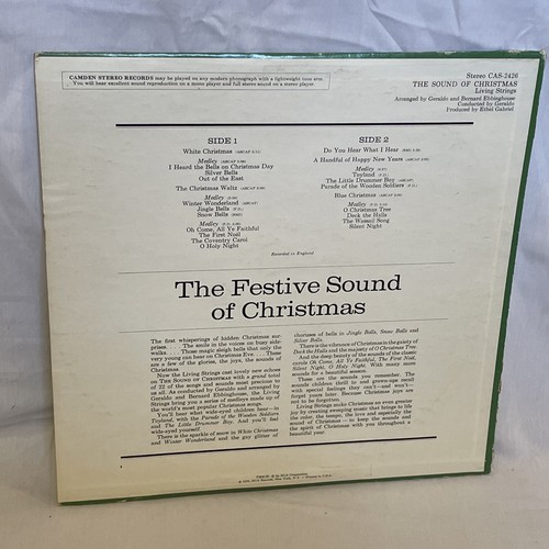 Living Strings The Sound Of Christmas (Vinyl, 1970) RCA Camden CAS-2426 VG+ LP - 第 3/10 張圖片