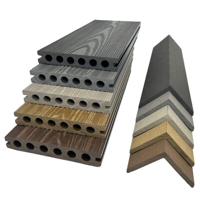 3.6m Premium Composite Decking Board Sample Box, 5 Colours, Woodgrain ...