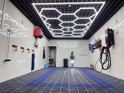 14 x Hexagon LED Lighting Car Detail Home Garage Workshop Retail Lighting Barber