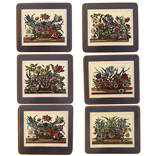 PIMPERNEL Vntg Floral Cork-backed Acrylic Placemat 8.5”x 7.5” (set of 6) England