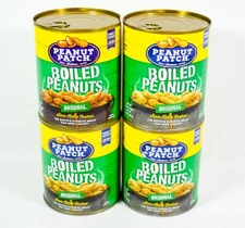 4 Peanut Patch ORIGINAL Boiled Peanuts Gluten Free 25oz cans 10/02/2026 Dents