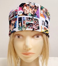 JOJO BIZZARE ADV ANIME COLOR MANGA MEDICAL NURSE SCRUB CAP  2 SIZE SELECTION 