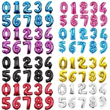 16" inch Number Foil Balloons Air Baloons Wedding Birthday Party Ballons