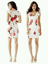 Guess FLUTTER-SLEEVE DATE DRESS