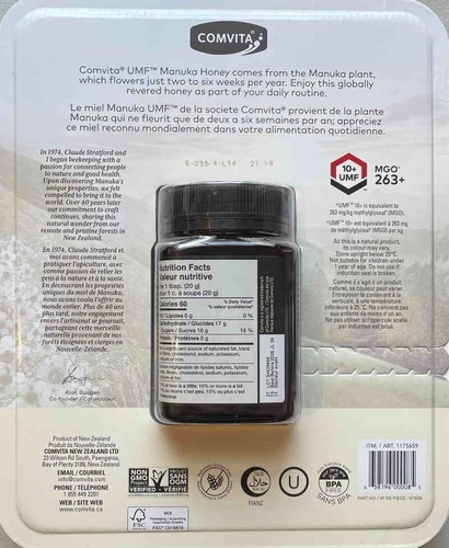 500g Manuka Honey 10+UMF MGO 263+ Non MGO Wild Unpasteurized New Zealand - Picture 3 of 4