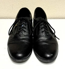 Easy Spirit Women’s Motion Leather Sneaker Black Size 8.5 Narrow