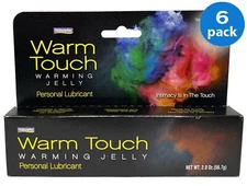 WARM TOUCH Warming Jelly Personal Lubricant Creates Warming Sensation 2oz-6 Pack