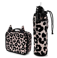 Justice Cheetah Lunch Tote  Water Bottle Bundle