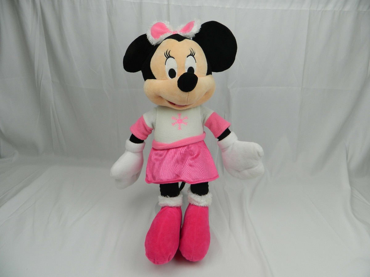 Minnie Mouse Snow Winter Christmas Dress Plush Stuffed Animal Just Play  Disney | eBay