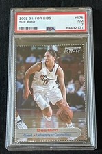 SUE BIRD ROOKIE 2002 Sports Illustrated for Kids SI #175 WNBA UConn GOAT PSA 7