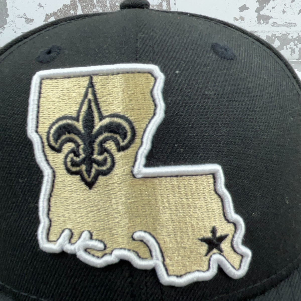 New Orleans Saints Hat Cap Fitted 7 1/8 Low Profile