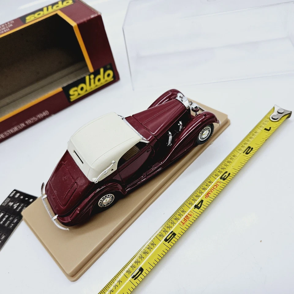 Solido 1939 Mercedes 540K Maroon Diecast Model Car in Original Box  - Image 4 of 4