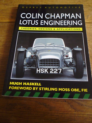 COLIN CHAPMAN LOTUS INGENIEURWESEN, THEORIEN, DESIGNS & ANWENDUNGEN BUCH