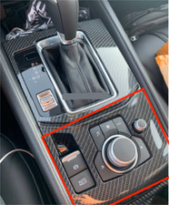 Carbon Fiber Electrical Park Handbrake Cover Trim For 2017-2021 Mazda CX-5 CX5