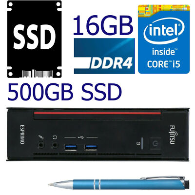Fujitsu Esprimo Q956 Intel i5-6500T CPU 16GB DDR4 500 GB SATA SSD