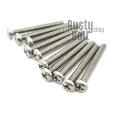 #2-56 x 3/4", Phillips Pan Head Screws, A2 304 18-8, Stainless Steel